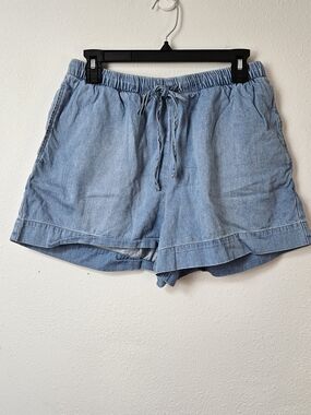 C&S By Cloth And Stone Light Wash Denim Drawstring Women’s Shorts Medium